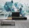 Wallpapers Custom On The Wall Home Improvement Geometric Modern Po Wallpaper Living Room Bedroom 5D