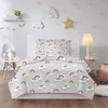 Bedding Sets Refreshing Series Rainbows Clouds Cute Set Super Soft Comfortable Cover For Beds Duvet Cartoon Pink