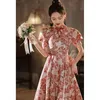 Vêtements ethniques Yourqipao Bourgogne Mariage Grillage Cheongsam Chinois Qipao Traditionnel Mariée Engagement Robe De Soirée Robes De Réception