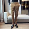 Men's Suits 2023 Spring/Summer British Style Naples Suit Pants Men Slim Fit Casual Formal Dress High Quality Business Social Pant