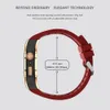 Lyxmodifieringssatsfodral med rem för Apple Watch 8 7 6 5 4 Metal Frame Bezel Watchband IWatch Series 44mm 45mm rostfritt stålfodral