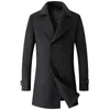 Мужские полушерстяные мужские деловые повседневные тренчи, зимние пальто, мужские двубортные кашемировые длинные пальто, куртки 231102