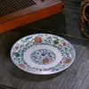 Assiettes Bone China Dish Deep Plate Shallow Snack Creative Chinese Court Email Ménage Céramique 8in