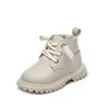 Bottes Bébé enfants bottes courtes garçons chaussures automne hiver en cuir enfants bottes mode enfant en bas âge filles bottes enfants chaussures de neige E08091 231101