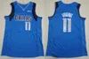 Stitched Basketball 77 Luka Doncic Jerseys 11 Kyrie Irving 41 Dirk Nowitzki Just Don Shorts Pants Wear Top For Man Mens Size S-XXL Team Sport Blue White City tjänade