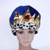 Prince King Princess Crown Hat for Kids and Adults, Veet Headwear, Cosplay, Carnival, Royal Dress Up, Birthday Party