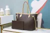 Le nouveau Neverfull porte un sac à main grands sacs à bandoulière M41178 Vintage luxe Designer en cuir véritable pochettes bandoulière femmes hommes week-end fourre-tout tronc boutique sac à main