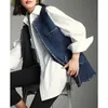 Kvinnors kostymer tweedrockar Vest Women Spring Tops Wool Blend Navy Blue Jackets Casual Fashion Suit Beige Coat Blazers Waistcoat