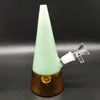 2023 MAIDY BONG Glass Bongs Mini Cute Girly Bong Cream Green Mult color 14,4 mm samiec ręcznie robiony bąbelkowy rura wodna