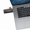 YC432 Leitores de cartão de memória USB 3.0HUB Tipo-C Reader/ Writer 3 em 1 TF/ SD Tipo C Flash Drive CardReader Adapter