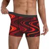 Sous-vêtements Rainbow Swirls Art Sous-vêtements Coloré Tie Dye Pouch Boxershorts Imprimé Boxer Brief Respirant Hommes Culottes Grande Taille 2XL