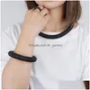 Chain Link Chain Jid Fashion Female Soft Rubber Bracelets High Quality Original Big Circle Chunky Bangles Women Gothic Jewel Dhgarden Dhruq