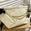 2024 Kwaliteit Designer Tas Luxe Schoudertas Mode Boodschappentas handtas 36cm Kalfsleer Gewatteerde Klassieke Tote Zwarte Portemonnee Gouden en Zilveren Ketting Tas