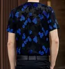 Men's T Shirts Mens Summer Thin O Neck See Through Flower Lace Sexy Short Sleeve T-shirts Tops Clubwear Beach Cool