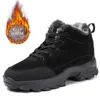 Stiefel Männer Schnee Stiefel Outdoor Schuhe Für Männer Dicke Sohle Turnschuhe für Männer Winter Schuhe Botines Tenis Warm Halten Fluff herren Stiefeletten 231102