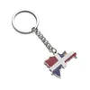 Pendentif Colliers En Acier Inoxydable Carte Dominicaine Drapeau Porte-clés Dominicains Pays Bijoux