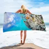 Handdoek strand microvezel snel droge buitenwater sport zwemmen camping surf handdoeken draagbaar fitnessbad