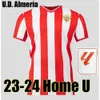 QQQ8 2023 2024 Union Deportiva Almeria Futbol Forması 14 Guti Nombre Sekou Munoz Chema Lazo Gaspar Petrovic Custom 23 24 Futbol Gömlek