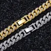 Хип-хоп модные ювелирные изделия оптом позолоченные Майами Кадена Кубана мужские ожерелья с бриллиантами Cz Iced Out кубинская цепочка