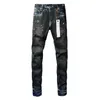 Designer Jeans Mens denim Print Pants Fashion Holes Trouser US Size 28-40 Hip Hop Estressed Zipper Byxor för Male 2023