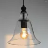 Hängslampor europeiska vintage industriella pläterade hängande ljus sovrum ljus glas lampskärm edison glödlampa