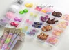 Décorations d'art d'ongle 3D Charms Kawaii Set Cute Bear Candy Résine Acrylique Conseils Glitter Strass Décoration dans Box9070401