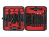 18pcs Pro Pedicure Manicure Tool Kit Nagelknipper Set Nagelvijl Trimmer Wenkbrauw Scheren Neus Trimmen Tool voor Care4326986