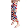 Saias retro luz luxo miyake plissado polka-dot saia para mulheres verão de cintura alta emagrecimento um passo impresso quadril fino