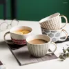 Tazze Nordic Ins Tazza da caffè Tazza da bere in ceramica Semplice esportazione Colazione Farina d'avena Tazza da tè per ufficio