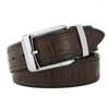 Belts Designer Pin Buckle Men 3.8cm Wide Full Grain Leather High Quality Fancy Vintage Jeans Cintos Masculinos