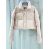 Designer Miumiui Down Jackets Mm23 Outono e Inverno Nova Moda Bordado Carta Preencher Padrão Nacional Completo 90 Pato Branco Down Pure Down Casaco