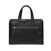 Briefcases BISON DENIM Luxury Genuine Leather Business Men's Briefcase Soft Cowhide Male Tote Handbag Laptop Document Office Work Bag