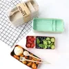 Lunch Boxes Kids Bento Box Leakproof Lunch Containers Cute Lunch Boxes for Kids Chopsticks Dishwasher Microwave Safe Lunch Food Container 230331