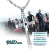 Meaeguet acier inoxydable croix colliers pendentifs mode film bijoux le rapide et le furieux Toretto hommes CZ collier CX200721271U