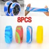 Bag Parts Accessories 8pcs Luggage Wheels Protector Cover DIY Colorful Silicone Trolley Case Silent Caster Sleeve Reduce Noise Suitcase 231101