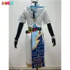 Game Genshin Impact Chongyun Uniform Outfit Cosplay Costume Chun Yun Halloween Party Fancy Dress for Men Women Cosplay