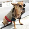 Luksusowa kurtka dla psów zimowe ubrania dla małych psów francuski buldog płaszcza moda husky chihuahua kostium zwierząt domowych Ubranie Dropshipping CSG23110210-7