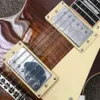 Custom Shop, hergestellt in China, hochwertige E-Gitarre, Farbe Tobacco Burst, einteiliger Korpushals, Bündebindung, Tune-o-Matic-Brücke, kostenloser Versand