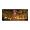 Decorações de Natal 7 x 16 pés Feliz Natal Feriado Banner Capa de porta de garagem Murais de inverno Boneco de neve Papai Noel ao ar livre Decoração de capa de porta grande 231102