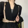 Gürtel Punk Leder Harness Gürtel Frauen PU Hosenträger Steampunk Unterbrust Korsett mit Riemen Weste Clubwear zum Tragen