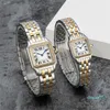 Fashion couple watches imported stainless steel quartz ladies elegant noble diamond table 50 meters waterproof deasiner watch