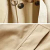 Misturas de lã masculina Holyrising Hombre Trench Coat Descoloração Turn Collar Vintage Long Windbreaker Bolsos Masculino Casaco à prova de vento S-6XL 18965-5 231102