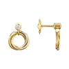 Trinity Earring Charms for Woman Stud Designer Gold PlATED 18K T0P Jakość najwyższa liczba klasyczna Klasyczna styl luksusowy prezent na rocznicę biżuterii 010