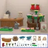 Bebek Ev Aksesuarları Orman Hayvan Ailesi 112 Dollhouse Mobilya Yatak Odası Mutfak Banyo Seti Minyatür Simülasyon Bebekleri Diy Oyuncaklar 231102