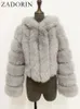 Kadınlar Kürk Sahte Zadorin Kış Kış Üstü Kadın Mink Ceket Kazık Kırpılmış Kabarık Pembe Beyaz Ceket Dış Çekimler 231102
