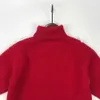 Luxury autumn High collar baby sweater Red Heart Rabbit Jacquard boy and girl turtleneck Size 110-160 kids Christmas clothingr Nov05