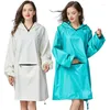 Impermeabili Impermeabile Donna Poncho antipioggia Poliestere leggero Mackintosh per Ladys Outdoor Abbigliamento antipioggia impermeabile con cappuccio spesso