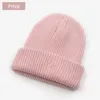 designer beanie winter beanie warm hat knit hat ski brand bonnet women mens chunky knit thick warm Faux Fur Pom Beanies Hats Female Bonnet Beanie Caps free shipping