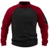 Męskie bluzy bluzy sprzedające jesień i zimowe polaru na zewnątrz zagęszcza się podwójna pluszowa pullover stand -up kołnierz 231101