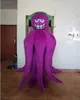 Halloween paars octopus mascotte kostuum hoogwaardige cartoon pluche anime thema karakter volwassen maat kerst carnaval verjaardagsfeestje fancy outfit